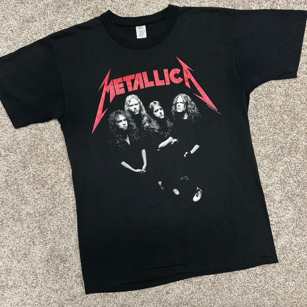 Vintage 1988 Metallica And Justice For All Portrait Tshirt Size Large USA Band